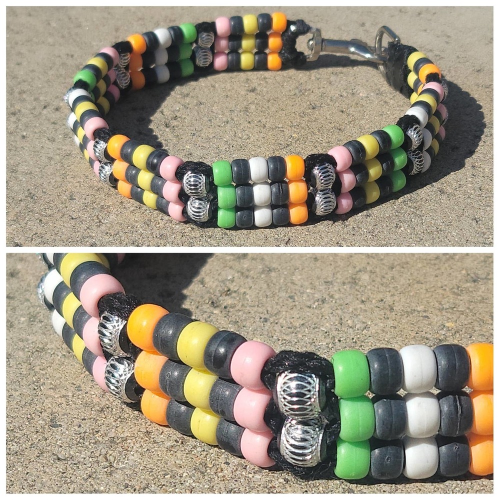 Custom Handmade Beaded Dog Collar